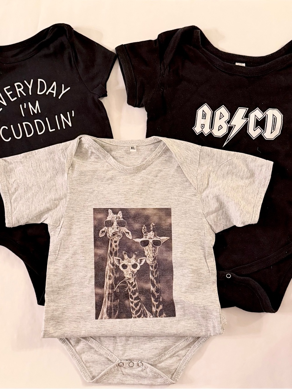 3-Pack One-Piece Bodysuit with Graphic